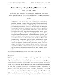 Atau zat pewarna makanan yang mengandung zat pewarna ini dapat menimbulkan. Pdf Realisasi Pandangan Fuqaha Tentang Makanan Berasaskan Nilai Saintifik Semasa