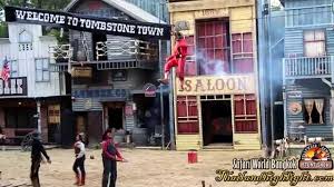 Western Cowboy Stunt Show Safari World Tour At Safari World Bangkok Thai Stunts Safari Park Bangkok Thailand