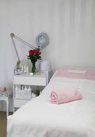 Pure Elegance From Garage To Beauty Room The Whimsical Wife Cook Create Decorate Spa Room Decor Spa Treatment Room Esthetics Room