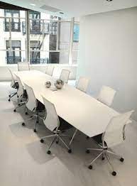Choose from our large selection of wood conference tables, white conference tables, marble conference tables and standing conference tables ranging in styles. White Modern Large Conference Table Ambience Dore