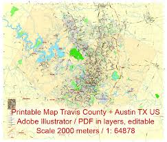 They are not only helpful in terms of creating lengthy trips simpler but additionally produce other uses such as monitoring your buying and meeting locations. Travis County Pdf Map Editable Printable Texas Pdf Map Scale 1 64878