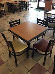 Find matching restaurant table and chair sets for a cohesive dining area, or create a unique look by pairing a selection of different tables, chairs and barstools. Subway Restaurant Tables And Chairs For Sale For Sale In Irving Tx Offerup