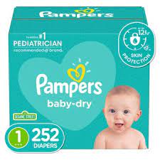 Pampers Baby Dry One Month Supply Diapers Choose Your Size Sam S Club