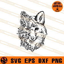 Download Mandala Fox Svg Fox Svg Animal Svg Zentangel Fox Svg