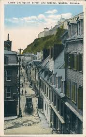 Encyclopedie Du Patrimoine Culturel De L Amerique Francaise Rue Le Petit Champlain Quebec Capitale Nationale Quebec Canada Quebec Champlain