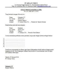 Contoh Surat Perintah Kerja Perusahaan Surat Pengusaha Nars
