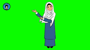 Ucapan terima kasih lucu pilihan animasi bergerak lucu dan keren untuk powerpoint. Green Screen Animasi Kartun Muslimah Animasi Mulut Bergerak Youtube
