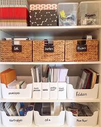 End The Week With An Organized Office All Supplies Categorized Organized Contained An Organizing Small Home Work Space Organization Home Office Organization