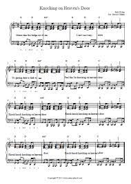 Knocking On Heaven S Door Piano Tab Piano Tutorial Knock Knock Piano Tabs