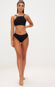 Bas de maillots de bain. Bas Maillot Bain Cheeky Noir Mix Match Prettylittlething Fr