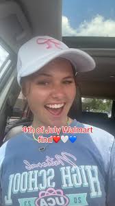 @Walmart you ate with this one❤️🤍💙 #4thofjuly #4thofjulyhat #truckerhat  #walmartfinds #redwhiteandblue #patriotichat #smileyface #americangirl  #arkansas #america