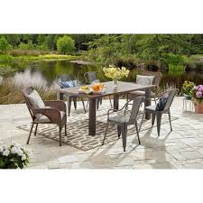 Better Homes Gardens Camrose Farmhouse Outdoor Conversation Set With Beige Cushions Walmart Com Better Homes And Gardens Home And Garden Outdoor