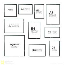 standard poster frame sizes list typical for posters framing