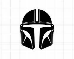 Mandalorian Mask Vector Digital Download File Eps Ai Pdf Svg And Dxf For Cricut Silhouett Vinyl Cutter Cricut Svg