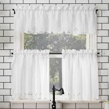 We did not find results for: Mariela Floral Trim Semi Sheer Rod Pocket Kitchen Window Valance And Tiers Set White No 918 Target
