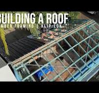 Building a roof | Timber framing, Klip-Lok metal sheeting ...