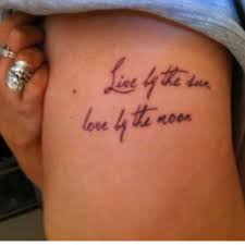 Live By The Sea Love By The Moon Diy Tattoo Permanent Tattoo Quotes Diy Tattoo