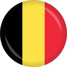 Drapeau de la belgique (fr). Button Belgien Flagge O 50 Mm