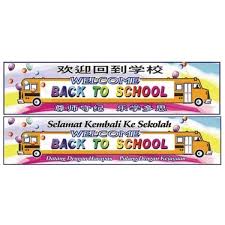 Jelajahi koleksi sekolah, sekolah menengah, nasional sekolah dasar gambar logo, kaligrafi, siluet kami yang luar biasa. Welcome Back To School Banner Bm Bc Set A Set B Design Craft Others On Carousell