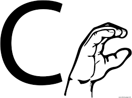 The coloring page is printable and can be used in the classroom or at home. Asl Sign Language Letter C Coloring Pages Printable
