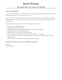 Special Education Teacher Cover Letter | Velvet Jobs