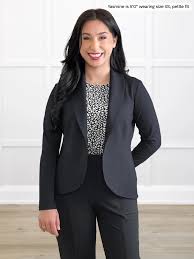 Emily Soft Stretchy Blazer | Women's Clothing Canada | Miik Inc Black / petite / medium