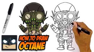In fourth place, we have the recoloring of the above demon themed skin. How To Draw Octane Apex Legends Step By Step Tutorial Youtube