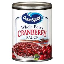 Ocean spray jellied cranberry sauce (linked above) is made of the following: Buy Ocean Spray Cranberry Sauce Whole Berry American Food Shop