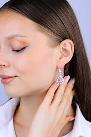 Ruby Stone Silver Earring, Teardrop Ruby Earring, Dangle Drop Ruby Earring,  New Design Turkish Jewelry, Daily Wear Red Stone Earring