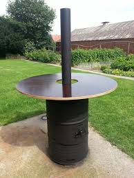 Bar Table With Oven Metal With Oven Table Bar Gardengarageideaspatio Metal Oven Olfass Ofen Stehtisch Hochtisch Olfass Ofen