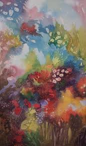 Glass paint for making coral. Coral Reef Painting By Ezartesa Art