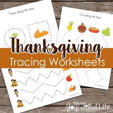 Maybe you would like to learn more about one of these? Thanksgiving Tracing Worksheet My Joy Filled Life