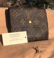 Louis vuitton sarah wallet damier ebene canvas. Serial Number Date Code Sp0977 Color Brown Details A Pre Owned 100 Authentic Louis Vuitton Monogram Portef Louis Vuitton Wallet Wallet Louis Vuitton