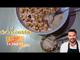 Mousse Chocolat Cacahuetes Sans Oeufs De Cyril Lignac Lea Cooking Youtube In 2020