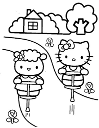 Hello kitty adalah sebuah karakter kucing berwarna putih dengan ciri khas pita atau hiasan lainnya di daun telinga sebelah kiri dan mulut yang tidak digambar yang dibuat oleh sanrio perusahaan dari jepang. 22 Ide Mewarna Hello Kitty Buku Mewarnai Warna Gambar