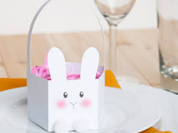 All you need to do to complete this bunny head is draw in the face. Simple Printable Bunny Easter Basket Craftingmyhome Com