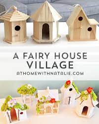 Diy Fairy House Village Tutorial Fairy House Diy Fairy Garden Crafts Fairy Garden Diy