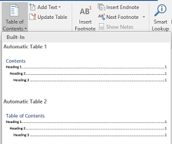 The toc field is inserted at that point. How To Create A Semi Automated Table Of Contents In Powerpoint