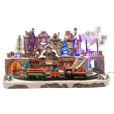 Creche Noel Village Anime Train De Noel 45 5 Cm Village Anime Train De Noel 45 5 Cm Train De Noel Village De Noel Noel