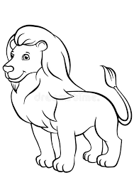 Your kids will increase their vocabulary by learning about different anima. Coloring Pages Animals Cute Lion Stock Vector Illustration Of Kids Education 71204999