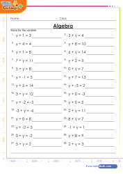 Algebra subtraction problems with decimals free worksheet pdf. Math Algebra Games Quizzes And Worksheets For Kids