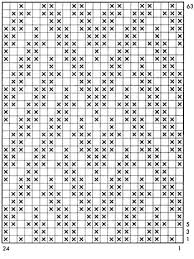 Chart Of The Knitted Mosaic Pattern Crochet Patterns
