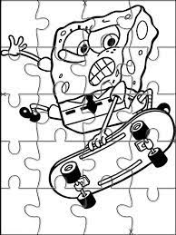 Bob Esponja Puzzles Para Imprimir Spongebob Crafts Spongebob Puzzle Art