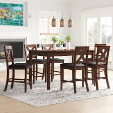A rectangular table and four matching, backless stools. Bar Counter Height Dining Sets On Sale Now Wayfair