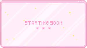 Animated Twitch Cute Pink Pixel Pop Up Box Window Screens Offline Brb Starting Soon Kawaii Streamer Sparkle Video Video Overlays Cute Video Design Youtube Twitch