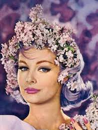 Monique Chevalier Fleur Cheveux Cheveux Lilas Nuances De Pourpre