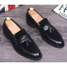 Handmade Mens Leather Shoes Men Formal Slip On Leather Tassels Dress Shoes Ebay Dress Shoes Men Leather Shoes Men Black Formal Shoes