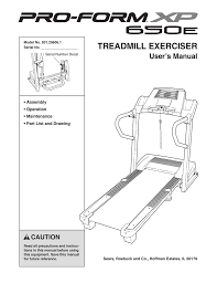 Serial number decal model no. Proform Xp 650 E 831 29606 1 User S Manual Manualzz