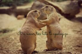 It's too late, oh, oh. It Is Never Too Late To Apologize