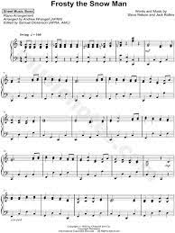 Print And Download Frosty The Snowman Sheet Music By Sheet Music Boss Arranged For Piano Instrumental Solo In C Majo Sheet Music Piano Music Piano Sheet Music